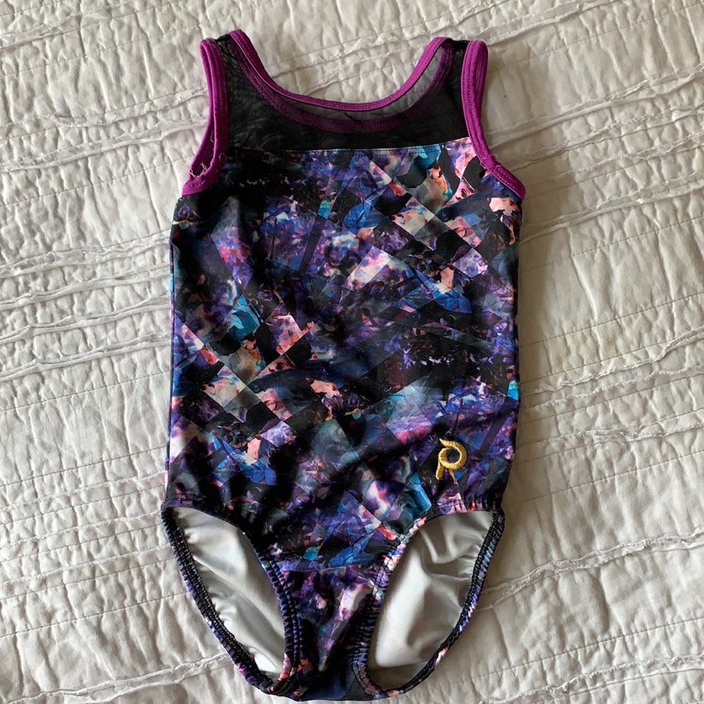 Plum child small leotard